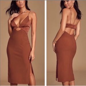 Finders Keepers Paradise Cutout Midi Dress